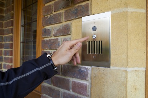 A house fitted with an access control system
